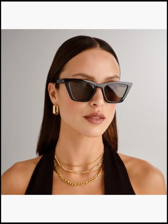Cat Eye Wrap Sunglasses with UV Protection